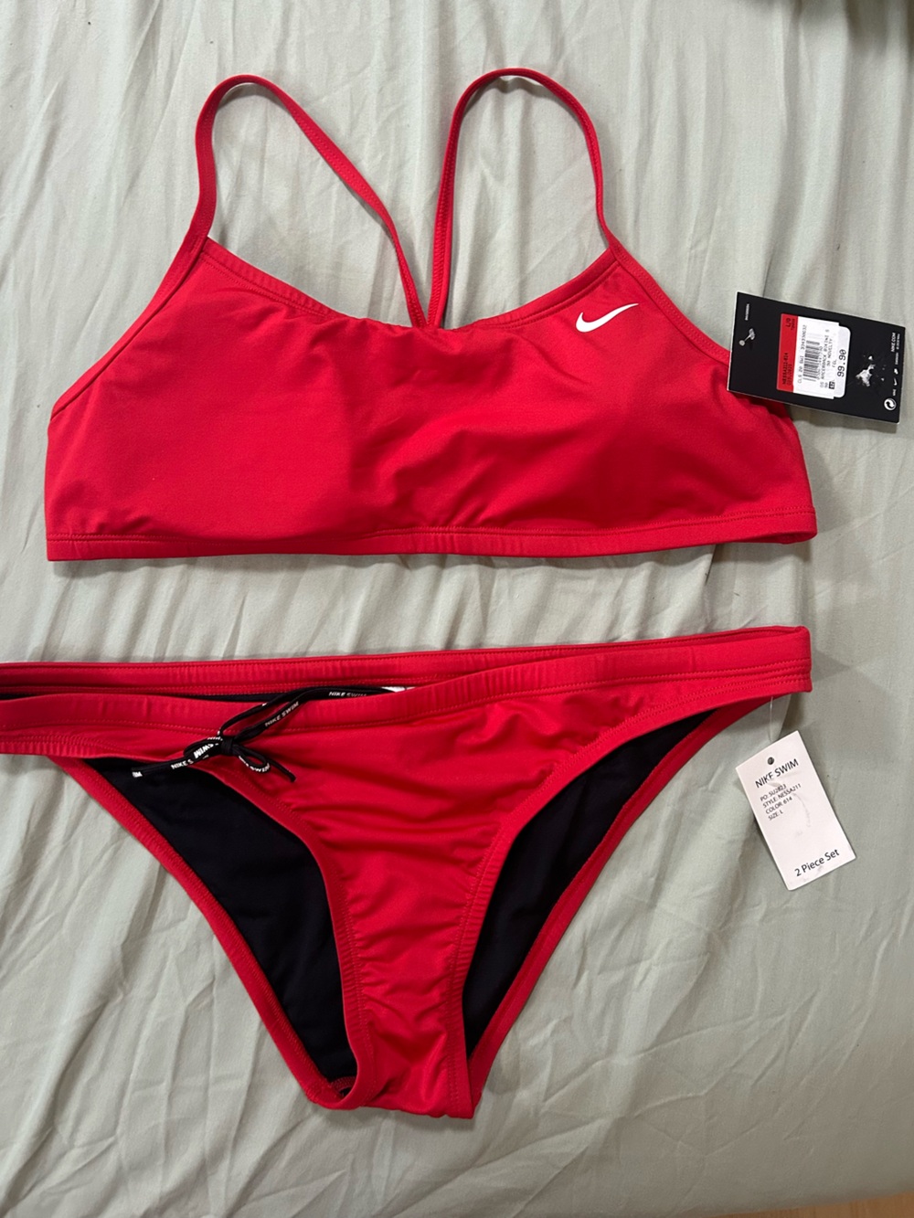 NWT Nike - Women's Essential Racerback Bikini Set - Large